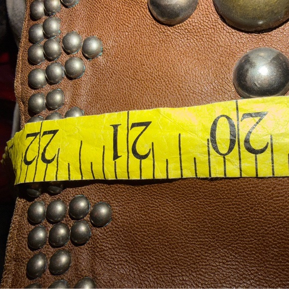 Double D Ranch Brown Studded Leather Jacket - Picture 9 of 11